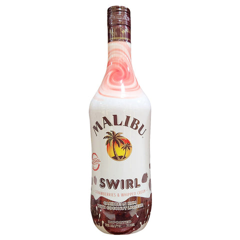 Malibu Strawberries And Whipped Cream Coconut Rum - 750ml