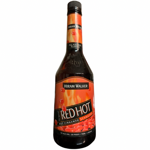 Hiram Walker Red Hot Schnapps - 750ml