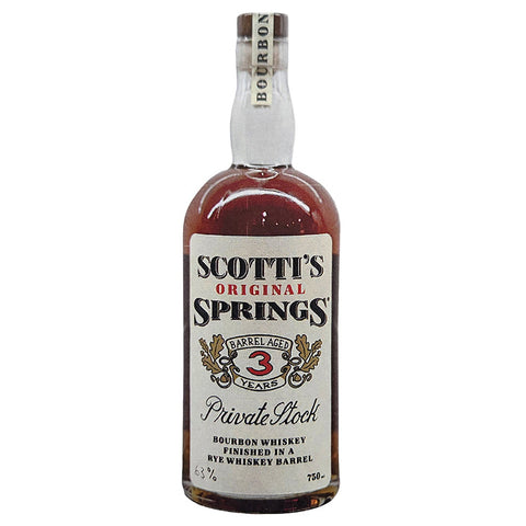 Scotti's Original Springs Private Stock 2 Year Bourbon Whiskey - 750ml