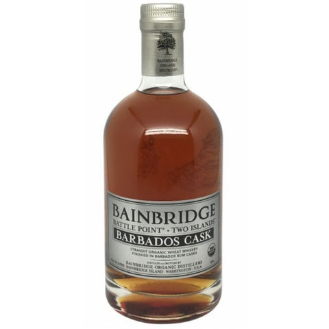 Bainbridge Battlepoint Two Islands Barbados Rum Cask Organic Wheat Whiskey - 750ml