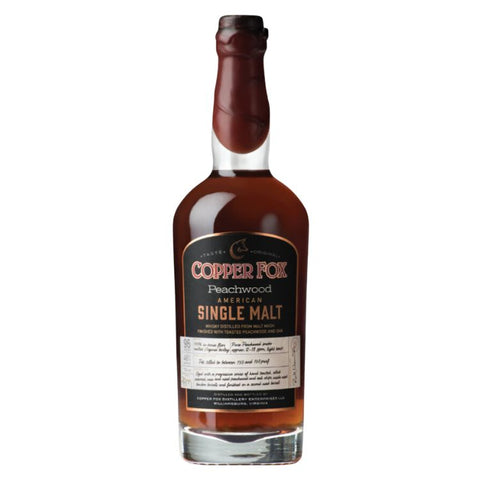 Copper Fox Peachwood American Single Malt Whiskey - 750ml