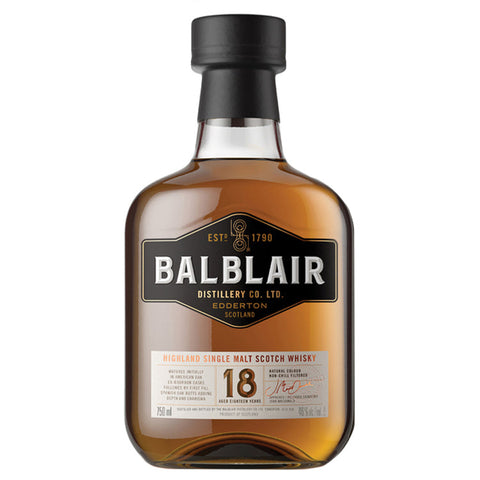 Balblair Single Malt 18 Year Scotch Whiskey - 750ml