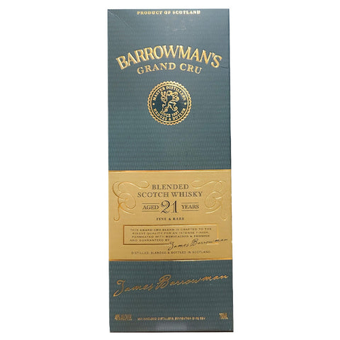 Barrowman's Grand Cru 21 Year Scotch Whiskey - 750ml
