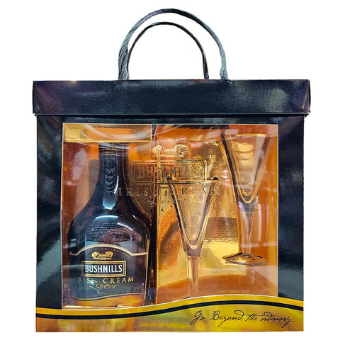 Bushmills Irish Cream Gift Set Liqueur - 750ml