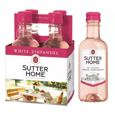 Sutter Home White Zinfandel - 187ml x 4