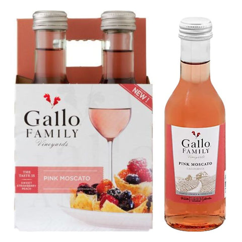 Gallo Family Pink Moscato - 187ml x 4