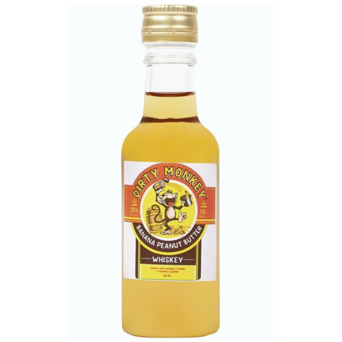 Dirty Monkey Peanut Butter Banana Whiskey - 50ml Mini Shot