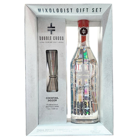 Double Cross Vodka Cocktail Jigger Gift Set - 750ml