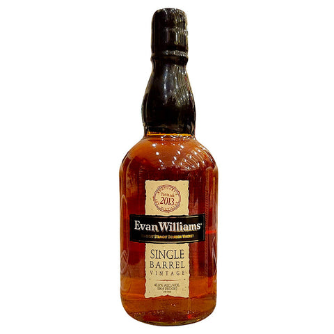 Evan Williams 2013 Singal Barrel Vintage Straight Bourbon Whiskey - 750ml