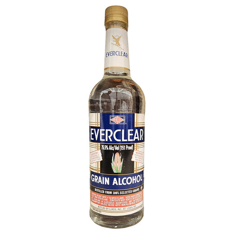 Everclear 151 Proof Grain Alcohol - 200ml