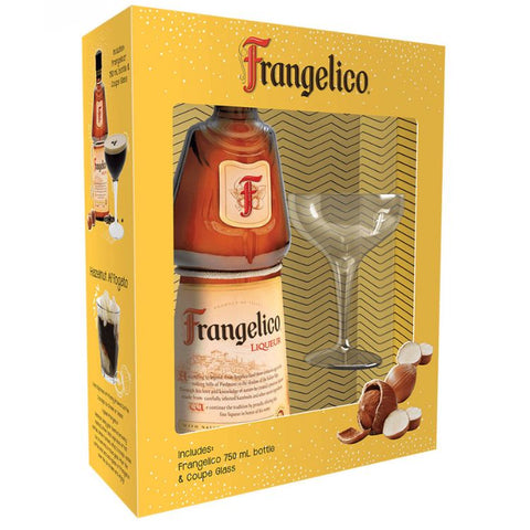 Frangelico Liqueur with Martini Glass - 750ml