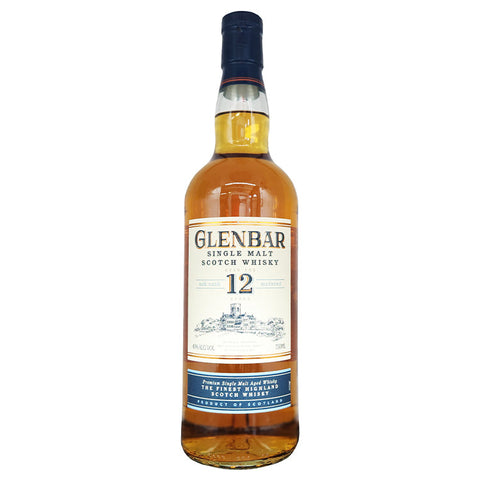 Glenbar Single Malt 12 Year Scotch Whiskey - 750ml