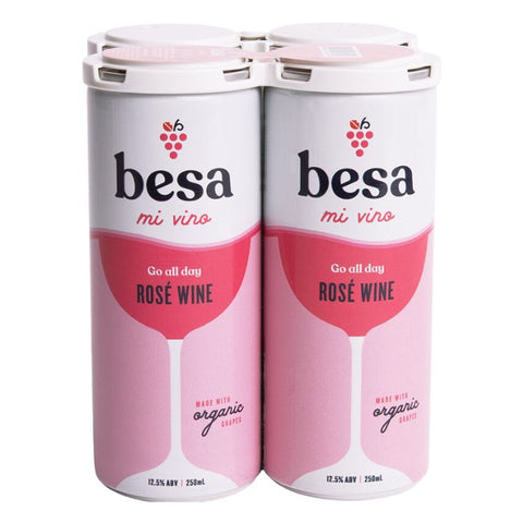 Besa Mi Vino Go All Day Rose Wine - 250ml x 4