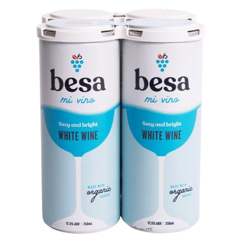 Besa Mi Vino Sexy and Bright White Wine - 250ml x 4