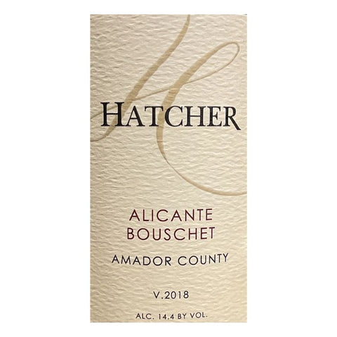 Hatcher 2018 Alicante Bouschet - 750ml