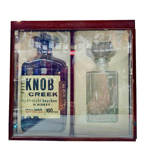 Knob Creek 9 Year Decanter Set Straight Bourbon Whiskey - 1,75L ( NO WOODEN BOX )