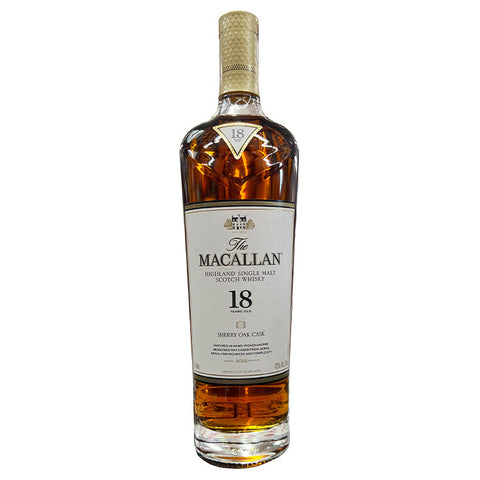 The Macallan 18 Year Sherry Oak Scotch Whiskey - 750ml