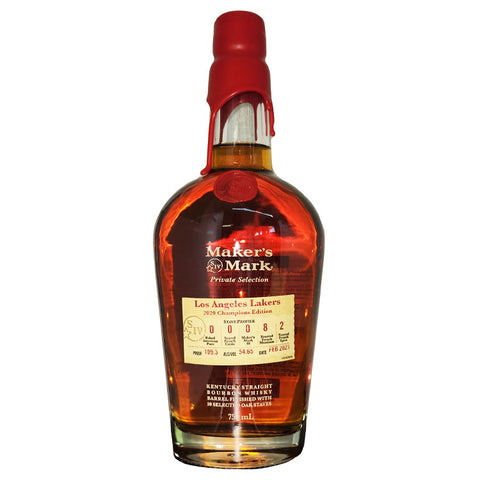 Maker's Mark Los Angeles Lakers 2020 Champions Bourbon Whiskey