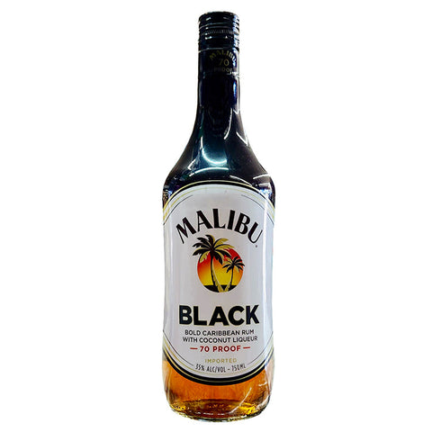 Malibu Black ( Stronger Version Of Coconut ) Rum - 750ml