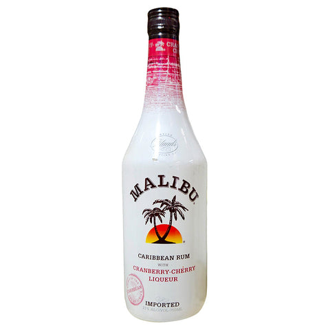 Malibu Cranberry Cherry Liqueur Rum - 750ml