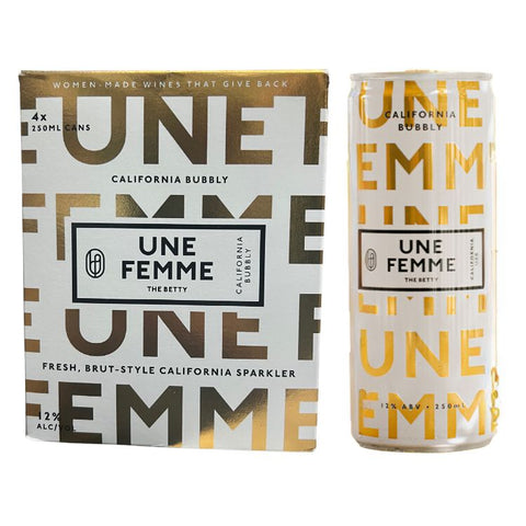 Une Femme The Betty Sparkling Wine - 250ml x 4