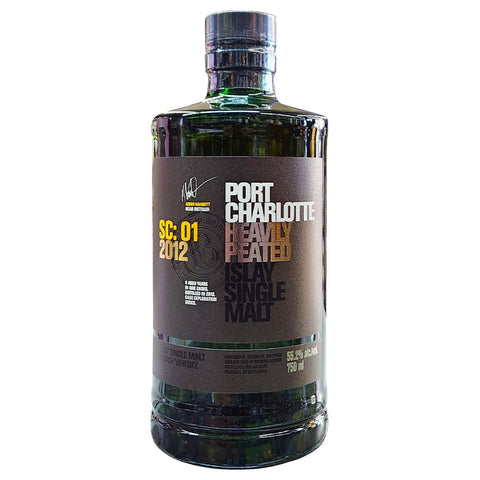 Bruichladdich Port Charlotte SC:01 Scottish Barley Heavily Peated Single Malt Whisky -750ml