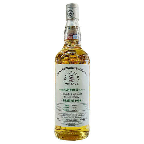 Glen Rothes Signatory Vintage 18 Year 1999 Speyside Single Malt Whiskey - 750ml