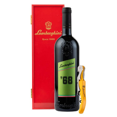Lamborghini '68 Italia Red Blend Gift Set & Corkscrew - 750ml