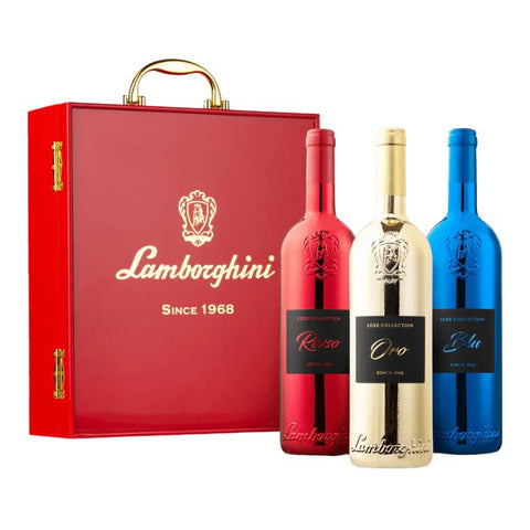 Lamborghini LUXE Red Blend Collection Gift Set - 750ml x 3