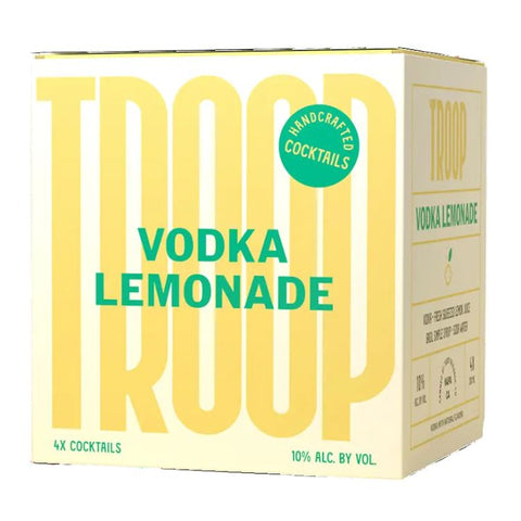 Troop Cocktails Vodka Lemonade - 200ml x 4