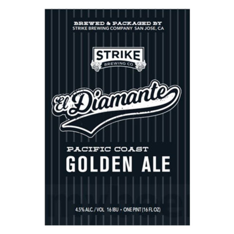 Strike Brewing "El Diamante" Mexican Lager - 16oz x 4