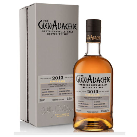 The GlenAllachie 10 Yr 2013 PX Hogshead Cask Impex Exclusive Cask No.6581  Scotch Whisky -  700ml