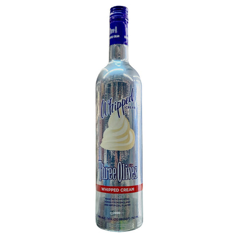 Three Olives Whipped Cream Vodka - 1/2 gallon 1.75 liters