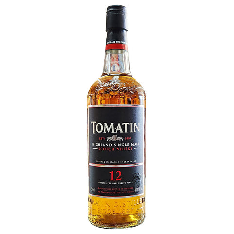 Tomatin 12 Year Single Malt Scotch Whiskey Finished In Spanish Sherry Casks- 750ml