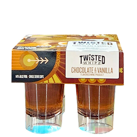 Twisted Whipz Chocolate & Vanilla Liqueur - 60 Shots - 25ml Each