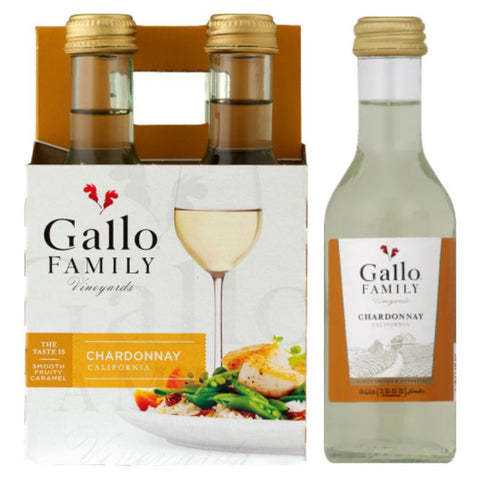 Gallo Family Chardonnay - 187ml x 4