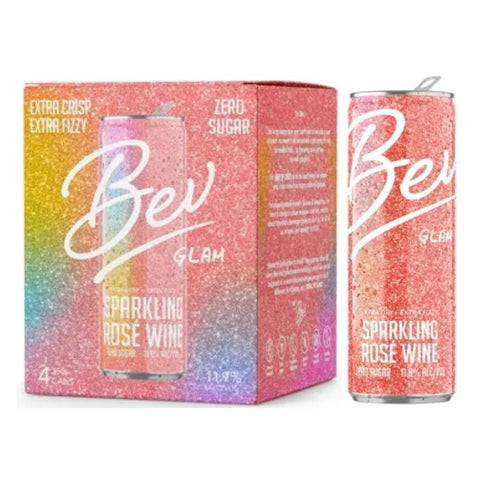Bev Glam Sparkling Rose - 250ml x 4