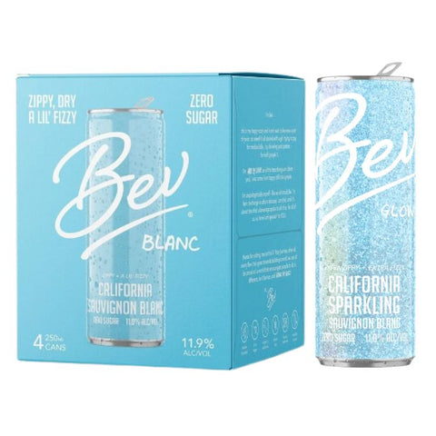 Bev Glow California Sparkling White - 250ml x 4