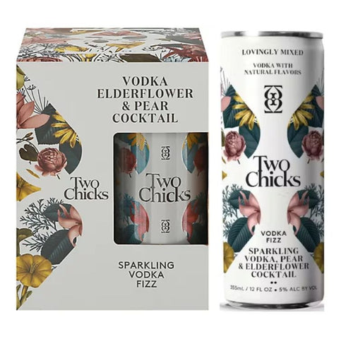 Two Chicks Peak & Elderflower Vodka Seltzer - 355ml x 4