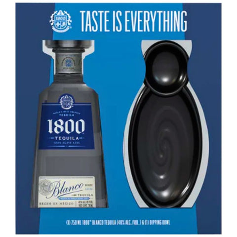 1800 Tequila Silver Gift Pack with Dipping Bowl - 750ml