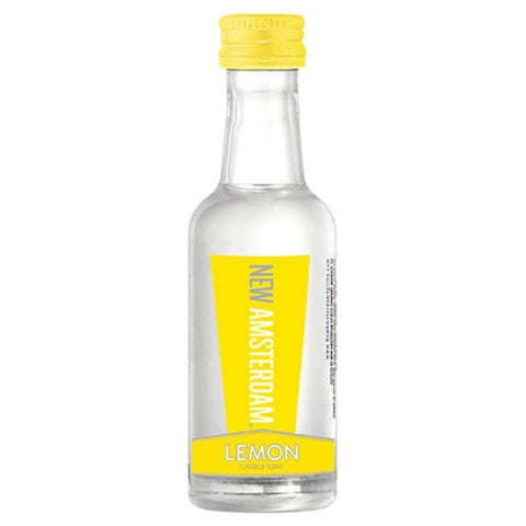 New Amsterdam Lemon Vodka (10-Pack) — 50ml Mini Shots | 35% ABV