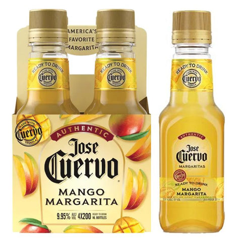 Jose Cuervo Authentic Mango Margaritas - 200ml x 4
