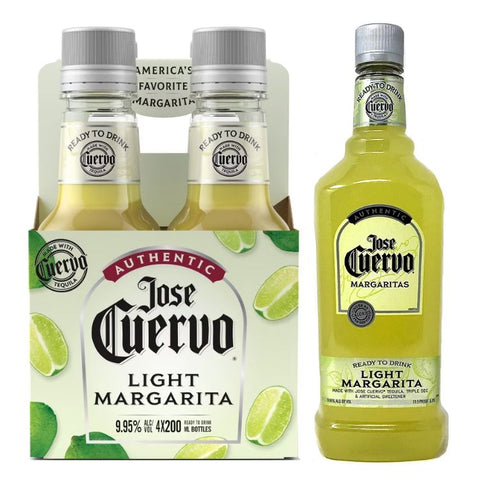 Jose Cuervo Authentic Light Margaritas - 200ml x 4
