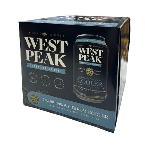 West Peak Sparklin White Rum Cooler - 12oz x 4 Cans