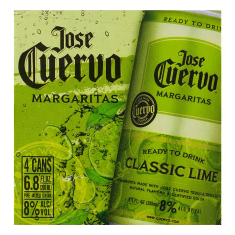Jose Cuervo Authentic Classic Lime Margaritas - 200ml x 4