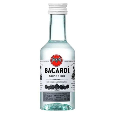 Bacardi Superior Silver Rum - 50ml Mini Shot