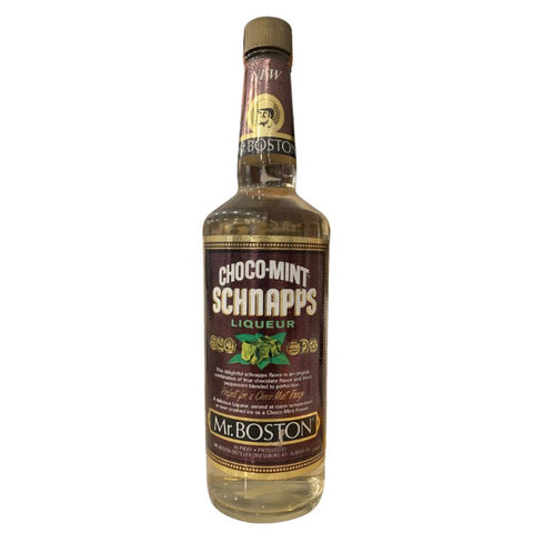 Mr. BOSTON Choco-mint Schnapps Liqueur - 750ml