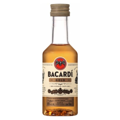 Bacardi Gold Puerto Rican Rum - 50ml Mini Shot