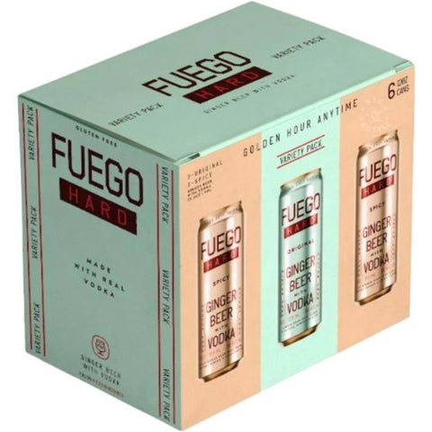 Fuego Hard Seltzer Ginger Beer with Vodka - 355ml x