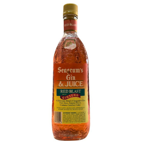 Seagram's Gin & Juice Red Blast Ginseng Gin - 750ml